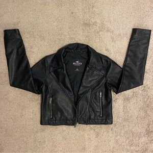 Hollister Vegan Leather Cropped Jacket